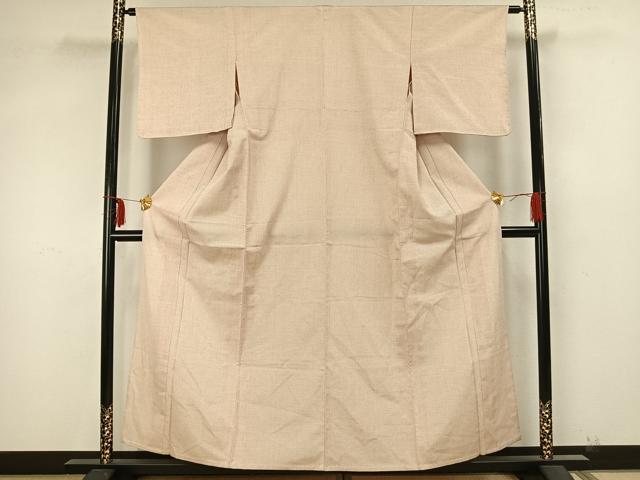 平和屋着物▽本塩沢 単衣 蚊絣 正絹 逸品 AAAZ9246fy