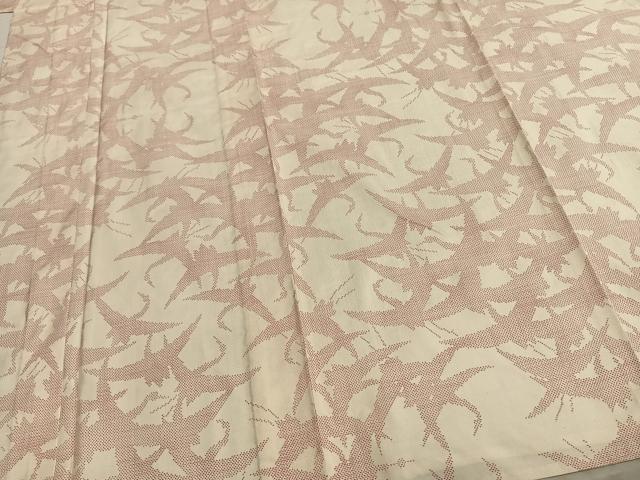 平和屋着物▽本場大島紬 単衣 9マルキ 飛鳥文 岡江紬工場 証紙付き 正絹 逸品 AAAZ9252fy