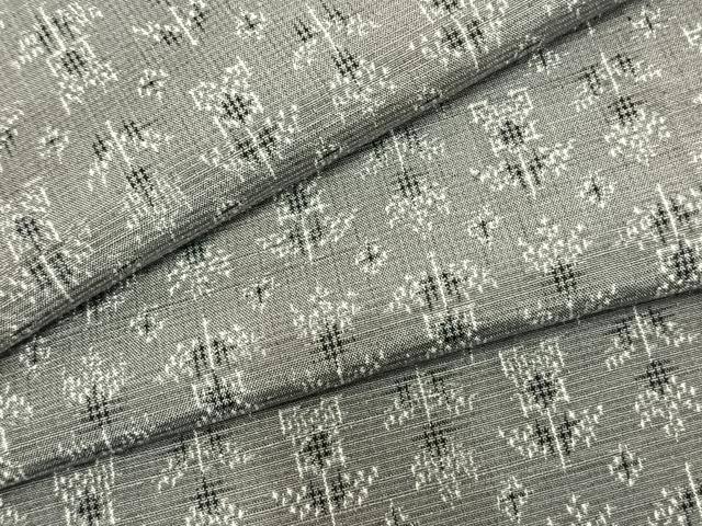 平和屋着物▽雪匠紬 単衣 花尽くし 手織 証紙付き 正絹 逸品 AAAZ9267fy