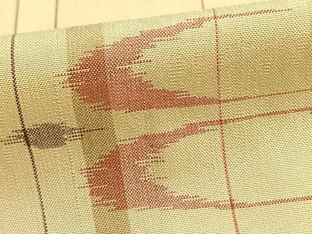 平和屋着物▽上質な紬 単衣 琉球絣 正絹 逸品 AAAZ9290fy