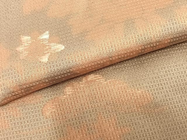 平和屋着物▽訪問着 単衣 刺繍 草花文 正絹 逸品 AAAZ9294fy
