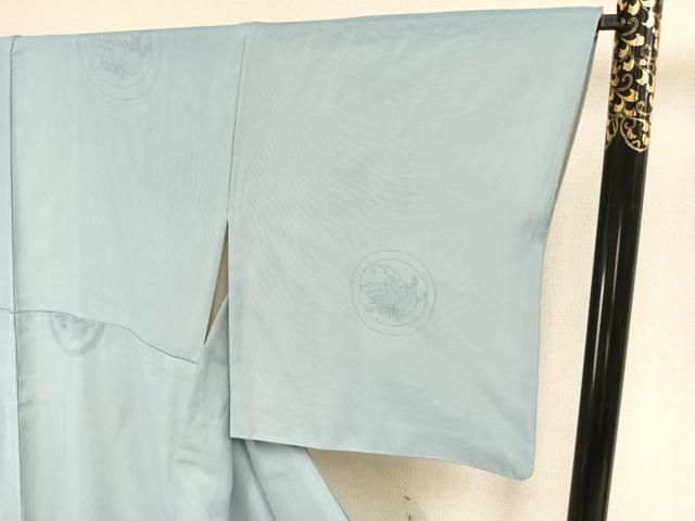 平和屋着物▽訪問着 無双 紗袷 紗×絽 蝶丸文 正絹 逸品 AAAZ9296fy