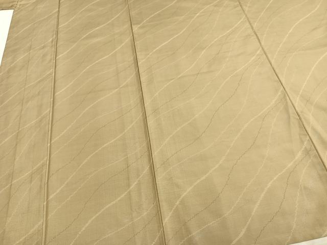 平和屋着物▽本場大島紬 単衣 変わり縞 正絹 逸品 AAAZ9303fy