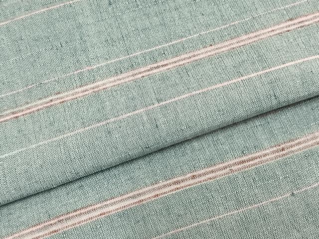 平和屋着物▽上質な紬 単衣 横縞 正絹 逸品 未使用 AAAZ9305fy
