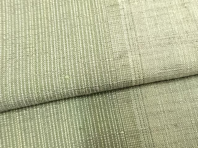 平和屋着物▽上質な紬 単衣 縞 正絹 逸品 AAAZ9319fy