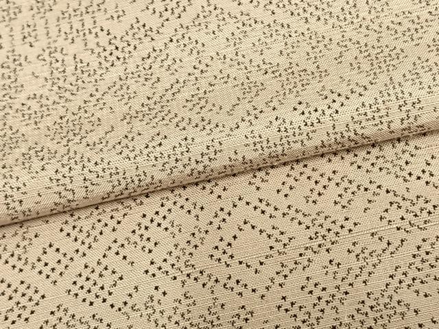平和屋着物▽上質な紬 単衣 菱文 正絹 逸品 AAAZ9330fy