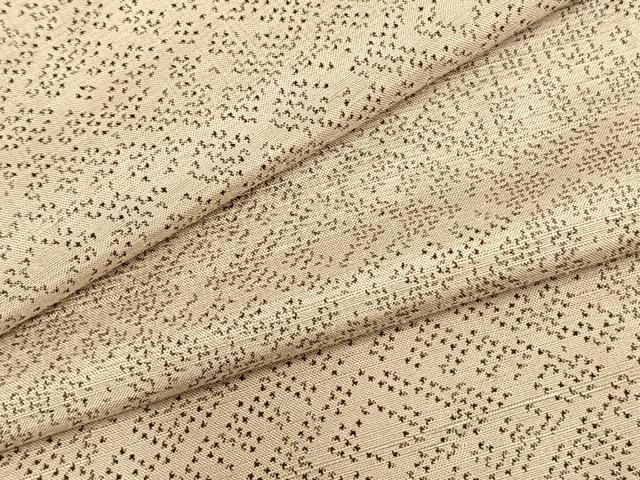平和屋着物▽上質な紬 単衣 菱文 正絹 逸品 AAAZ9330fy
