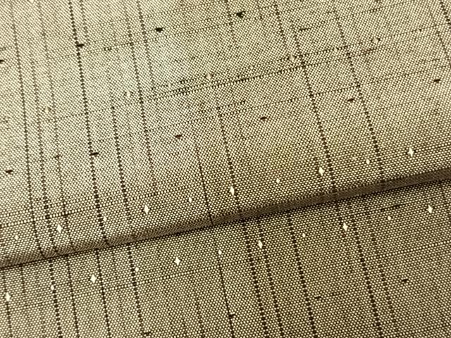 平和屋着物▽上質な紬 単衣 間道 正絹 逸品 AAAZ9332fy