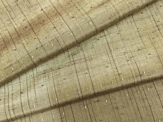 平和屋着物▽上質な紬 単衣 間道 正絹 逸品 AAAZ9332fy
