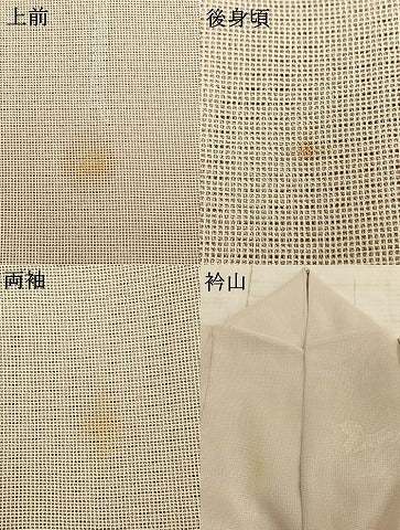 平和屋着物▽訪問着 無双 紗袷 紗×絽 手描き 草花文 銀彩 正絹 逸品 AAAZ9380fy