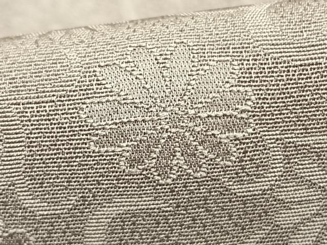 平和屋着物▽上質な色無地 単衣 花唐草地紋 薄色 正絹 逸品 AAAZ9392fy