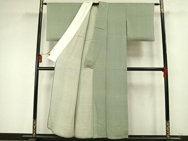 平和屋着物▽上質な小紋 単衣 花尽くし 正絹 逸品 AAAZ9400fy