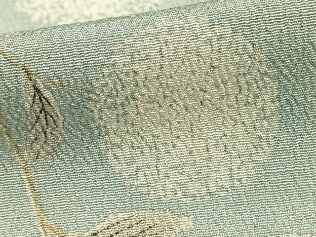 平和屋着物▽訪問着 単衣 手描き 枝花文 正絹 逸品 AAAZ9414fy