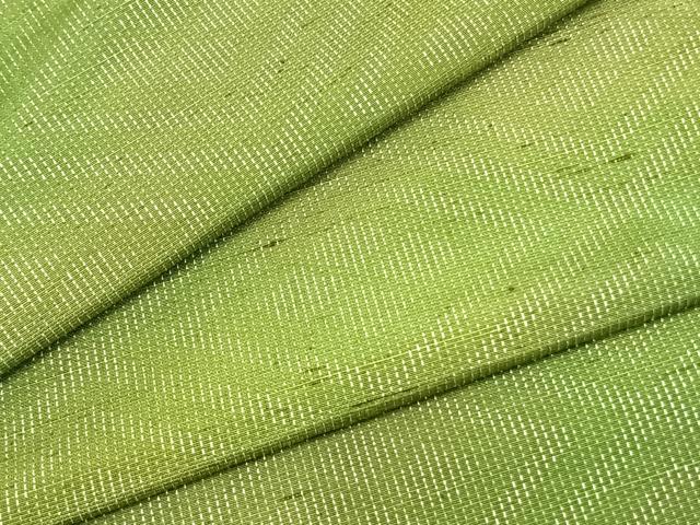 平和屋着物▽上質な紬 単衣 菱文 正絹 逸品 未使用 AAAZ9423fy