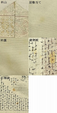 平和屋着物▽本場結城紬 重要無形文化財 単衣 100亀甲 色紙草花文 正絹 逸品 AAAZ9434fy