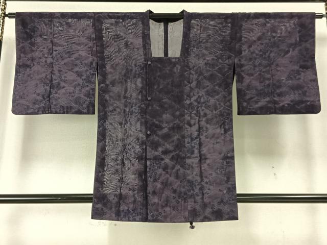 平和屋着物▽道行コート スリーシーズン 春夏秋 塵除け 舞花文 正絹 逸品 AAAZ9456fy