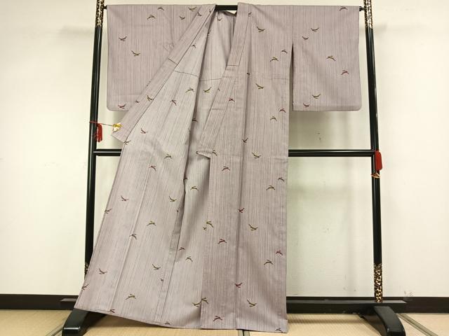 平和屋着物▽小紋 単衣 兎 洗える着物 AAAZ9457fy