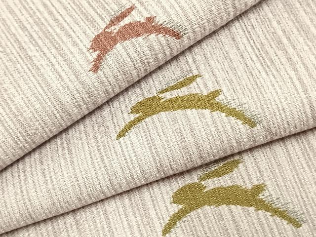 平和屋着物▽小紋 単衣 兎 洗える着物 AAAZ9457fy