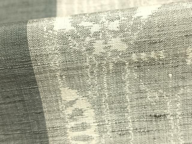 平和屋着物▽上質な紬 単衣 間道 正絹 逸品 AAAZ9495fy