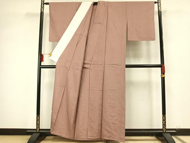 平和屋着物▽加賀友禅の巨匠 初代 由水十久監修 紬 単衣 色無地 鴇浅葱色 正絹 逸品 未使用 AAAZ9507fy