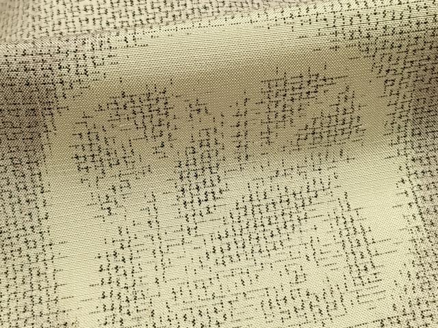 平和屋着物▽上質な紬 単衣 丸文 正絹 逸品 AAAZ9564fy