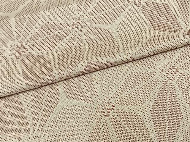 平和屋着物▽お召 単衣 花づくし 正絹 逸品 AAAZ9566fy
