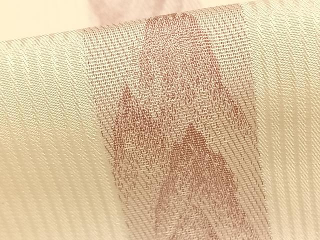 平和屋着物▽上質な小紋 単衣 樹林間道 正絹 逸品 AAAZ9570fy