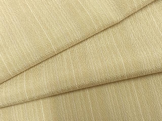 平和屋着物▽お召 単衣 縞 正絹 逸品 AAAZ9577fy