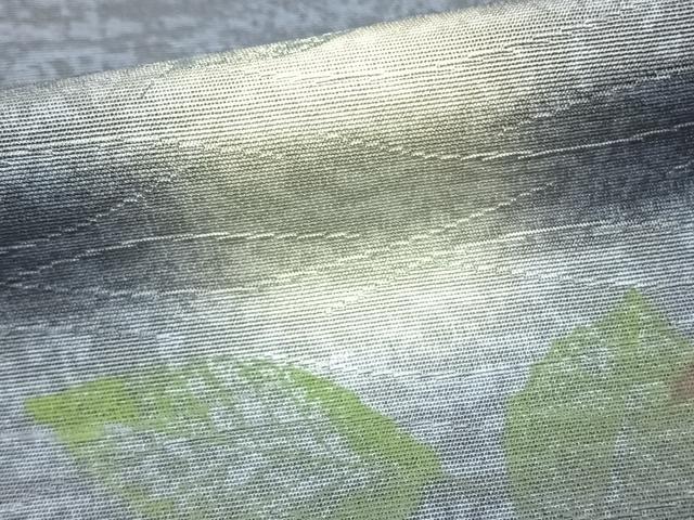 平和屋着物▽西陣 京都友禅作家集団 名門 倉染匠 一乃倉 訪問着 単衣 草花文 暈し染め 正絹 逸品 未使用 AAAZ9590fy