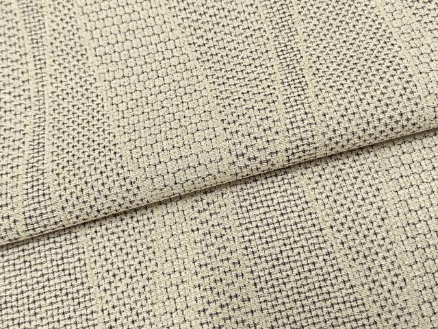 平和屋着物▽本塩沢 単衣 立涌文 正絹 逸品 AAAZ9609fy