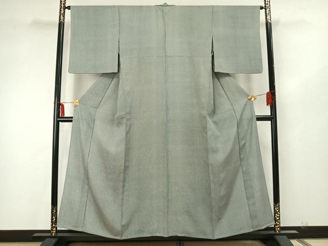平和屋着物▽伝統工芸士 廣瀬雄望 江戸小紋 単衣 万筋 黒色×白色 正絹 逸品 AAAZ9614fy