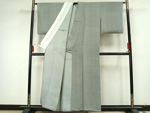 平和屋着物▽伝統工芸士 廣瀬雄望 江戸小紋 単衣 万筋 黒色×白色 正絹 逸品 AAAZ9614fy
