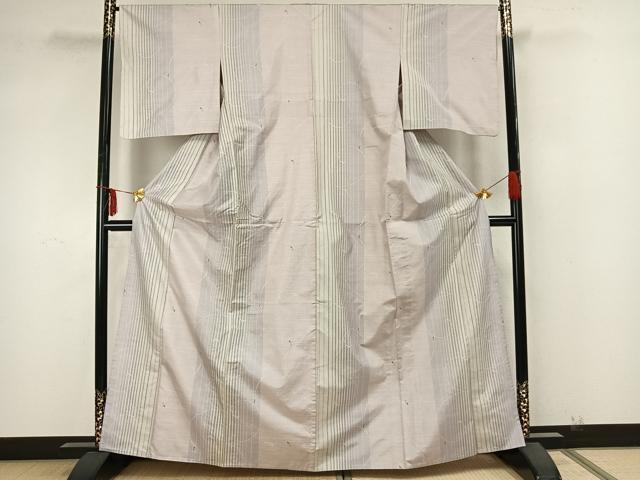平和屋着物▽本場大島紬 単衣 南天文 正絹 逸品 AAAZ9642fy