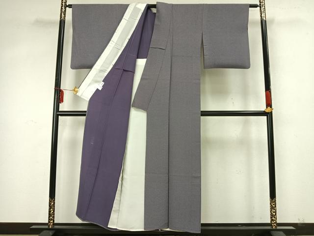 平和屋着物▽江戸小紋 彫士:双光・染士:伊智郎 単衣 行儀 丹後ちりめん 反端付き 正絹 逸品 AAAZ9654fy