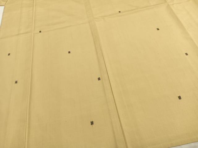平和屋着物▽上質な紬 単衣 色紙文 正絹 逸品 未使用 AAAZ9659fy