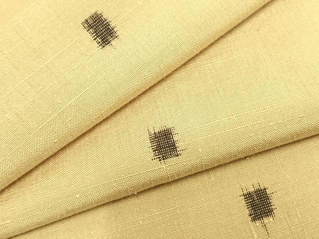 平和屋着物▽上質な紬 単衣 色紙文 正絹 逸品 未使用 AAAZ9659fy