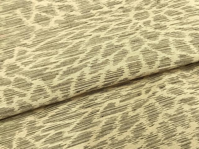 平和屋着物▽上質な紬 単衣 花尽くし 正絹 逸品 AAAZ9669fy