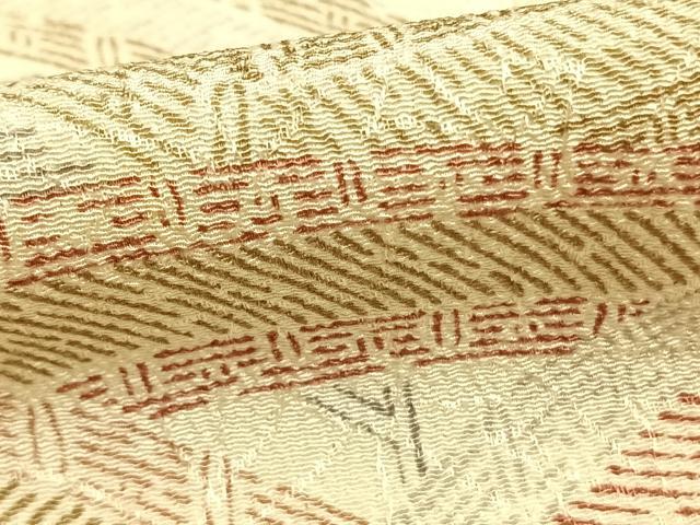 平和屋着物▽上質な小紋 単衣 渡橋 正絹 逸品 AAAZ9678fy