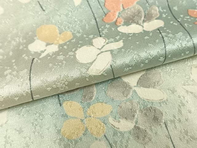 平和屋着物▽上質な小紋 単衣 舞花文 暈し染め 正絹 逸品 AAAZ9680fy