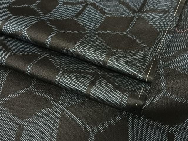 平和屋着物●上質な紬 幾何学文様 正絹 逸品 未使用 AABA0375zg