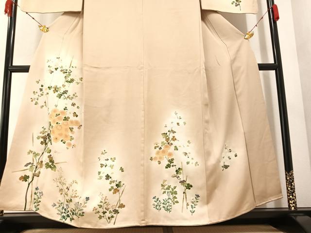 平和屋着物●訪問着 枝花文 正絹 逸品 AABA1247ph