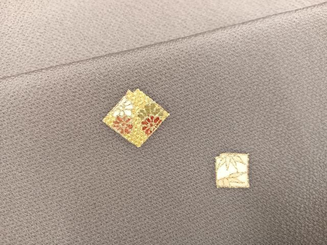 平和屋着物●訪問着 駒刺繍 色紙草花文 金彩 正絹 逸品 AABA1282ph