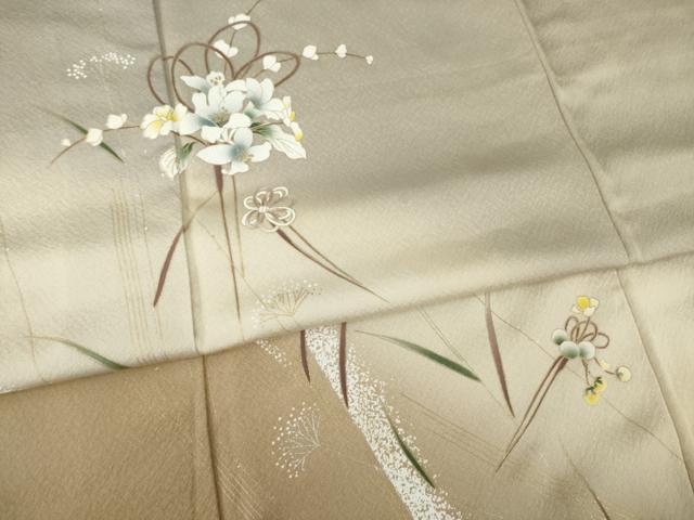 平和屋着物●訪問着 花簪文 暈し染め 金彩 正絹 逸品 AABA1347ck