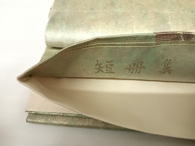 平和屋着物◎六通柄袋帯 短冊集 金糸 三越扱い 正絹 逸品 AABA1976yx