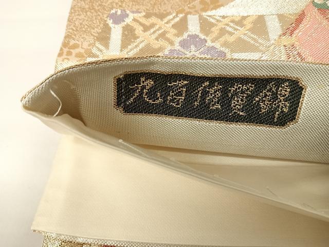 平和屋着物◎九百佐賀錦 六通柄袋帯 慶長 金銀糸 正絹 逸品 AABA2006yx