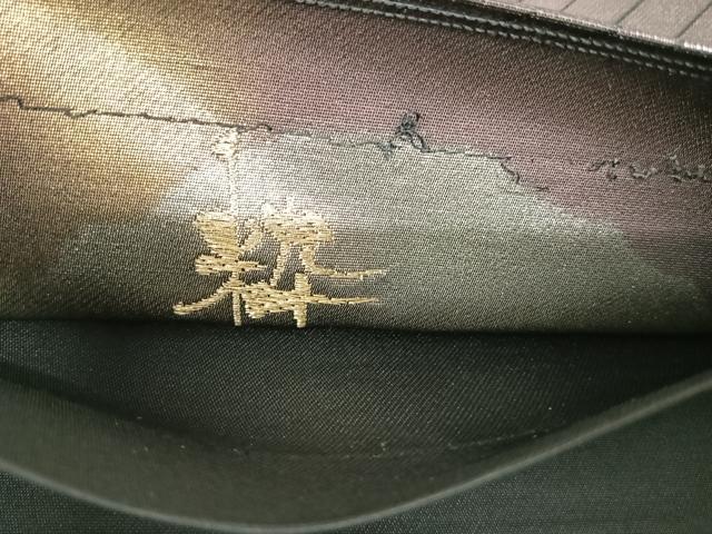 平和屋着物◎六通柄袋帯 粋 笹竹文 金銀糸 正絹 逸品 AABA2118yx