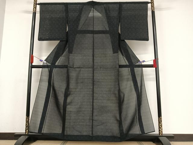 平和屋着物*夏物 本場大島紬 夏大島 花繋ぎ 正絹 逸品 AABA2488np