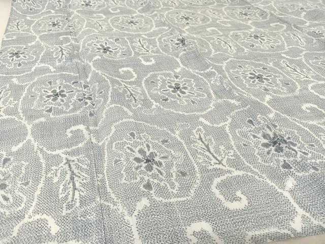 平和屋着物*夏物 越後上布 花唐草文 芋麻 逸品 AABA2493np