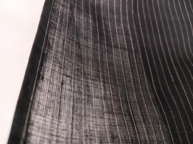 平和屋着物*夏物 男性 上布 縞 麻 逸品 AABA2499np