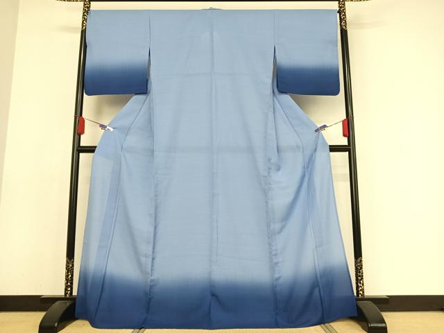 平和屋着物*夏物 訪問着 セオアルファ 霞文 暈し染め 洗える着物 AABA2504np